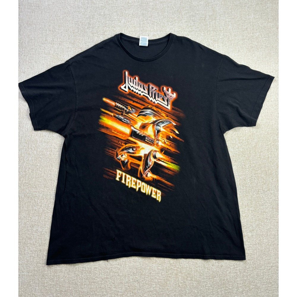Judas Priest Firepower 2018 World Tour T-Shirt Mens 2XL Black Delta Pro Weight